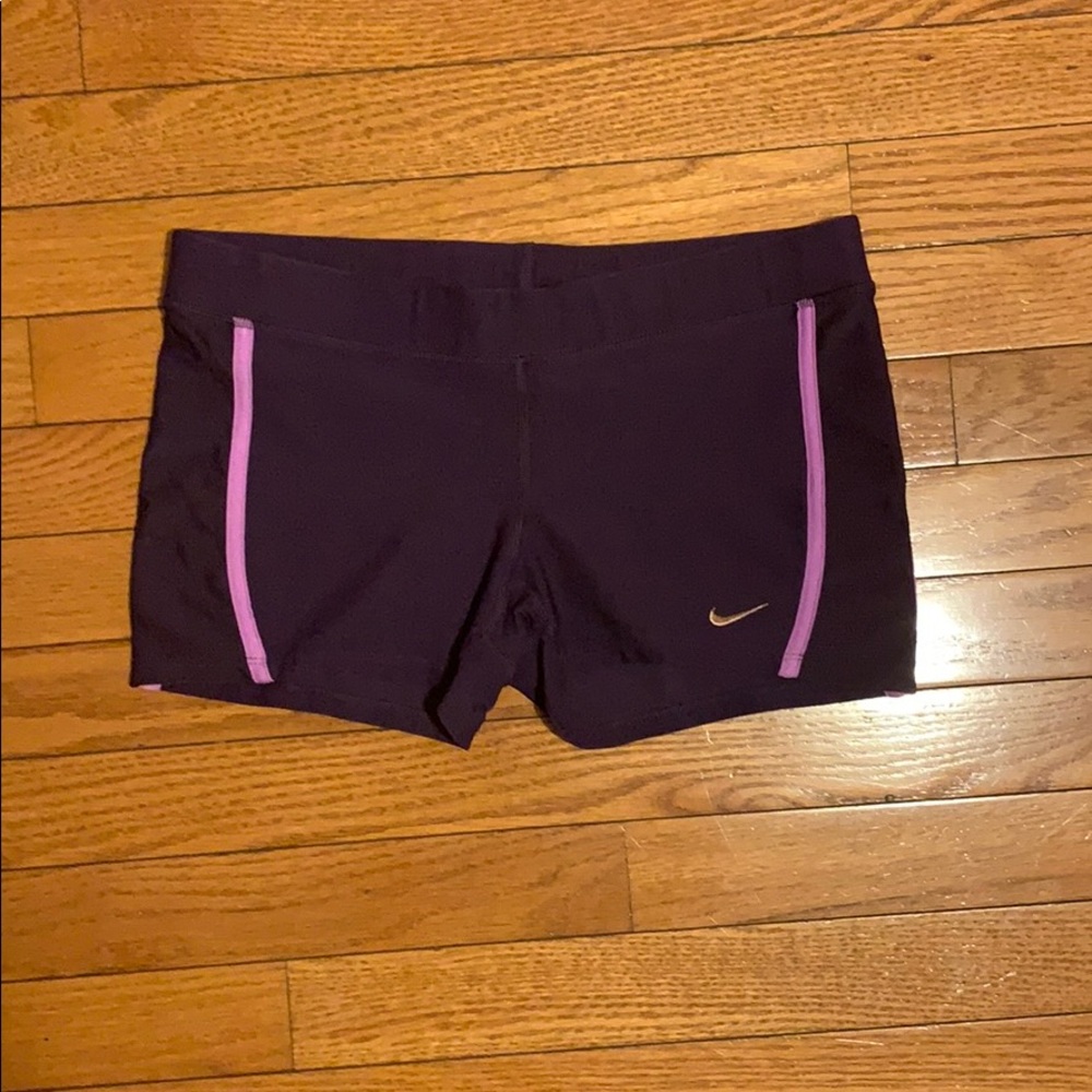 Nike Dri Fit Purple Spandex Shorts